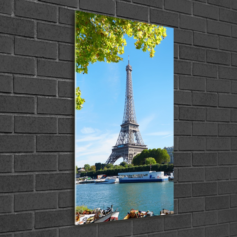 Glass wall art Eiffel Paris tower