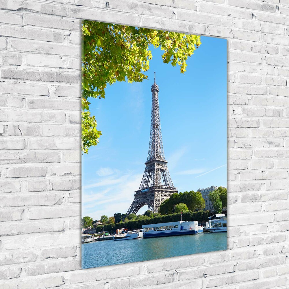 Glass wall art Eiffel Paris tower