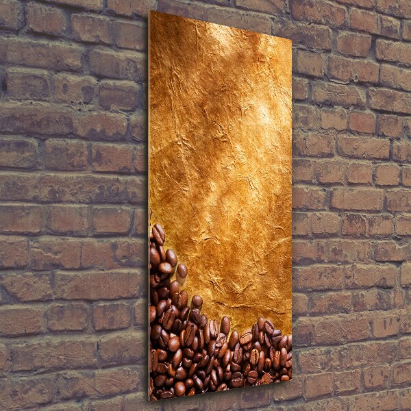 Glass wall art Coffee beans