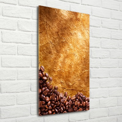 Glass wall art Coffee beans