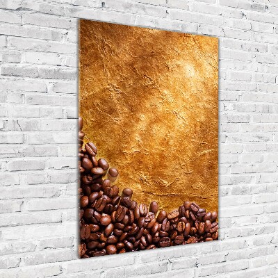 Glass wall art Coffee beans