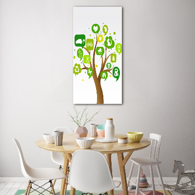 Photo printed on glass Ecological tree