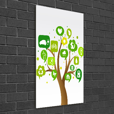 Photo printed on glass Ecological tree