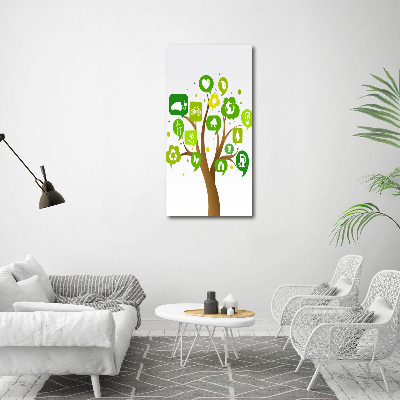 Photo printed on glass Ecological tree