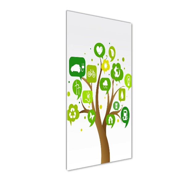 Photo printed on glass Ecological tree