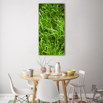 Glass art picture Grass