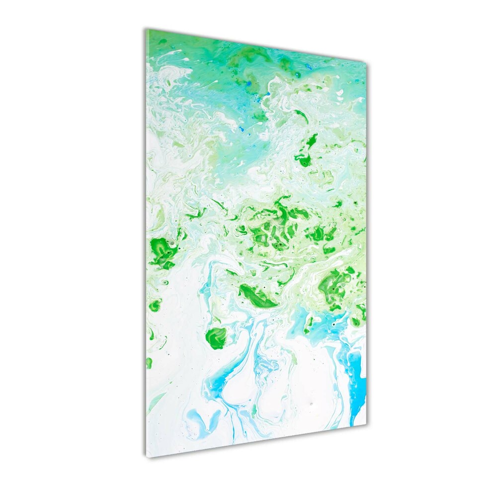 Printed glass wall art Abstraction spots