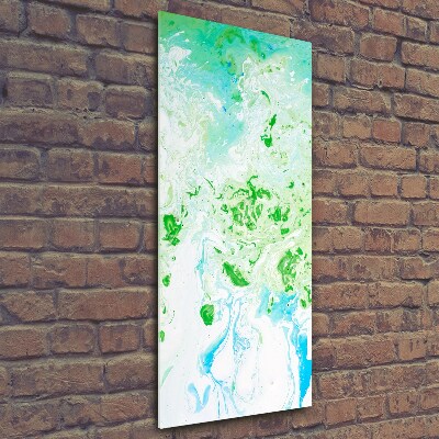 Printed glass wall art Abstraction spots