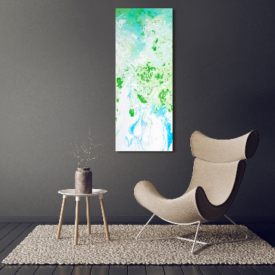 Printed glass wall art Abstraction spots