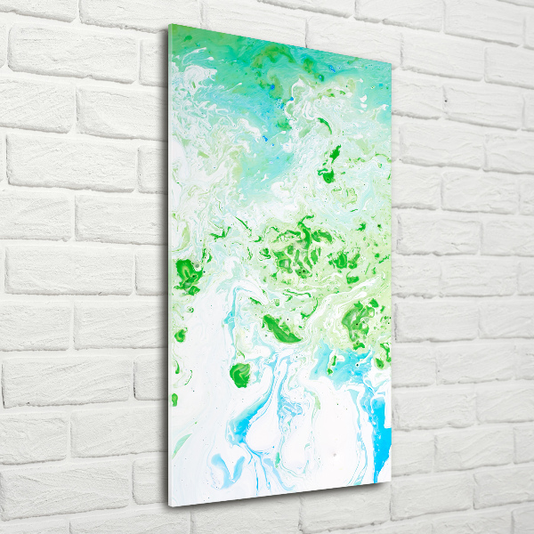 Printed glass wall art Abstraction spots