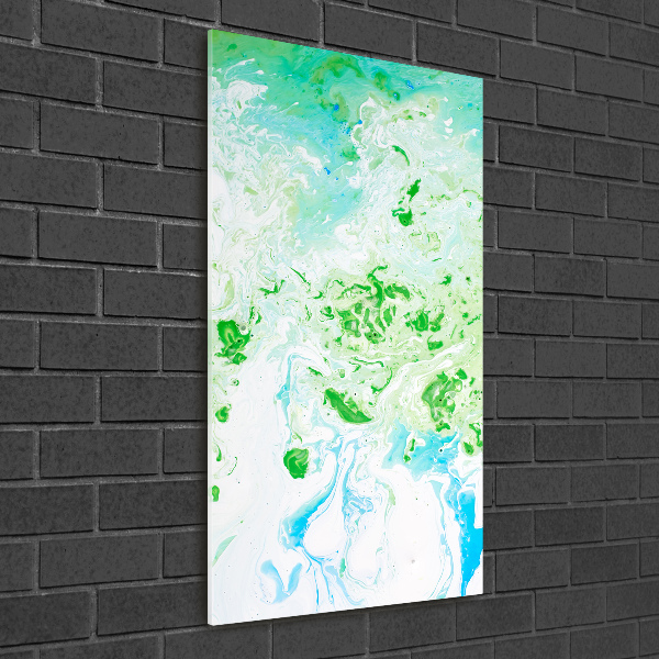 Printed glass wall art Abstraction spots