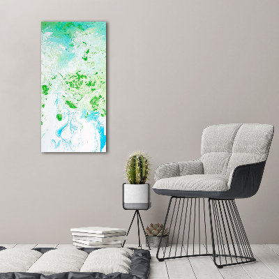 Printed glass wall art Abstraction spots