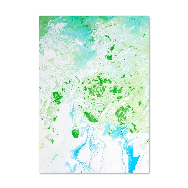 Printed glass wall art Abstraction spots