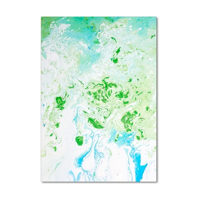 Printed glass wall art Abstraction spots