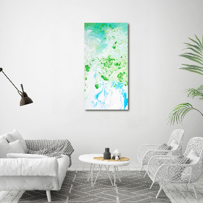 Printed glass wall art Abstraction spots