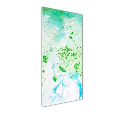 Printed glass wall art Abstraction spots