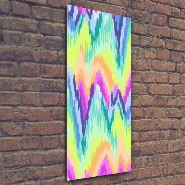 Glass wall art Rainbow background