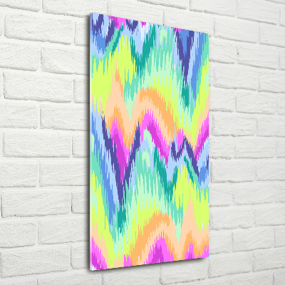 Glass wall art Rainbow background