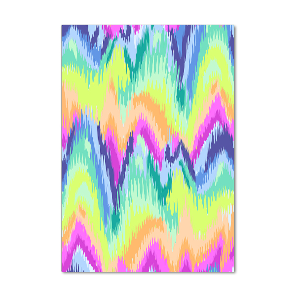 Glass wall art Rainbow background