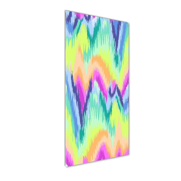 Glass wall art Rainbow background