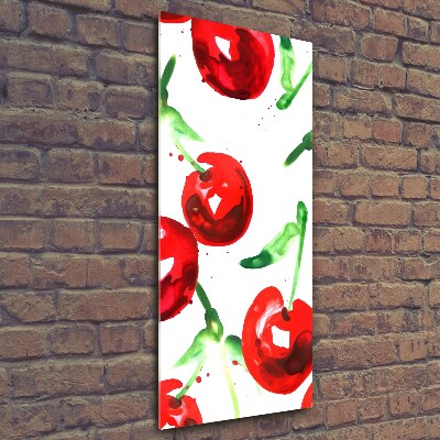 Wall art on glass Cherries