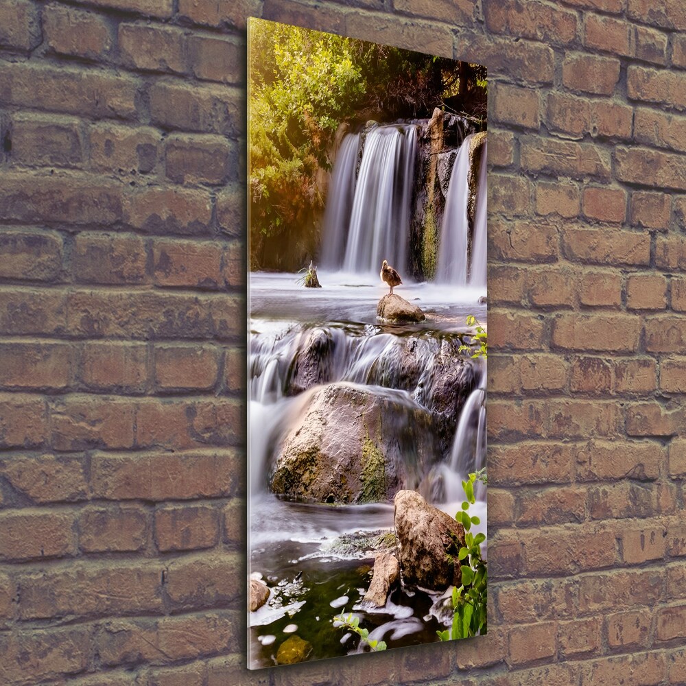 Print on a a glass Waterfall