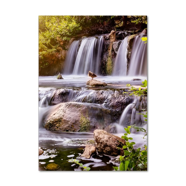 Print on a a glass Waterfall