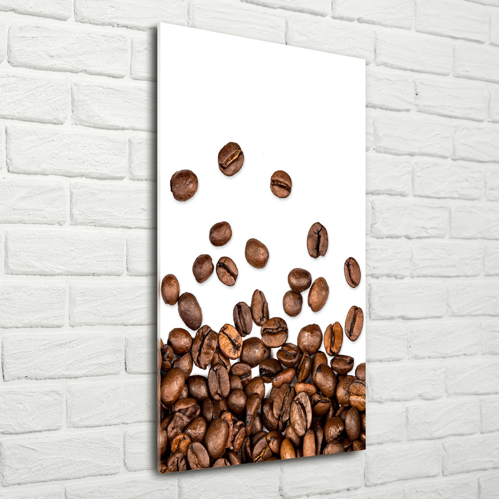 Glass art picture Coffee beans