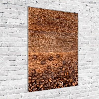 Glass wall art Coffee beans