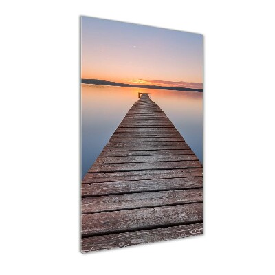 Print on a a glass Wooden pier