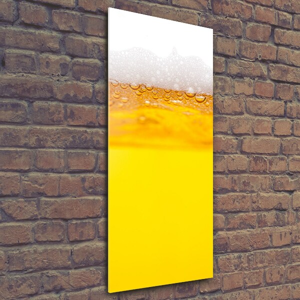 Printed glass wall art Beer