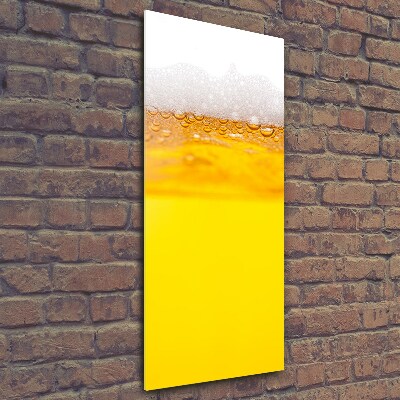 Printed glass wall art Beer