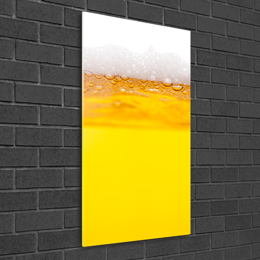 Printed glass wall art Beer