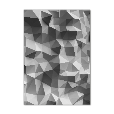 Printed glass wall art Abstraction of the triangle