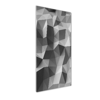 Printed glass wall art Abstraction of the triangle