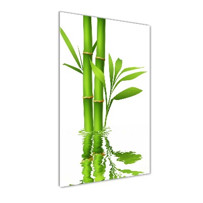 Glass picture wall art Bamboo