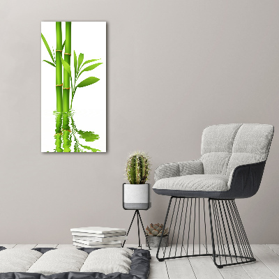 Glass picture wall art Bamboo