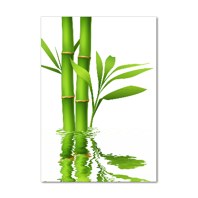 Glass picture wall art Bamboo