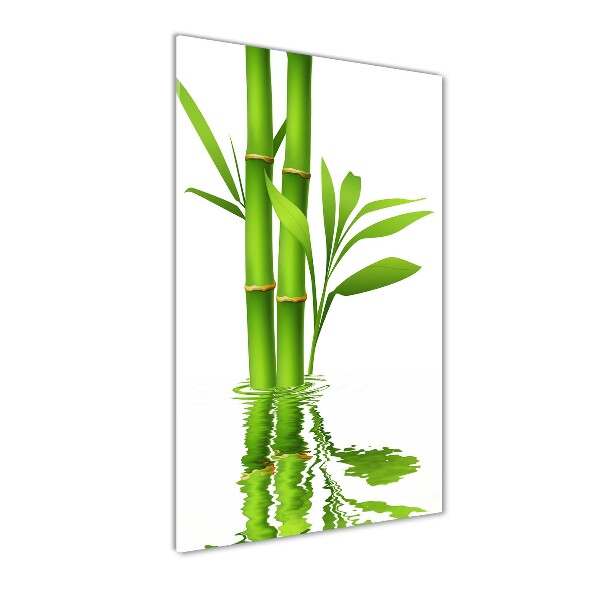 Glass picture wall art Bamboo