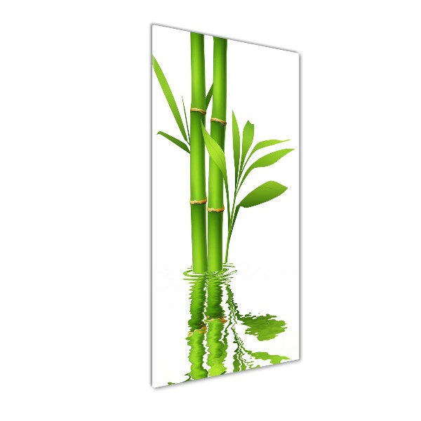 Glass picture wall art Bamboo