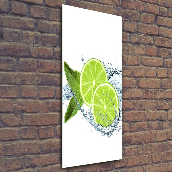 Print on a a glass Lime