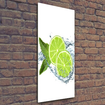 Print on a a glass Lime