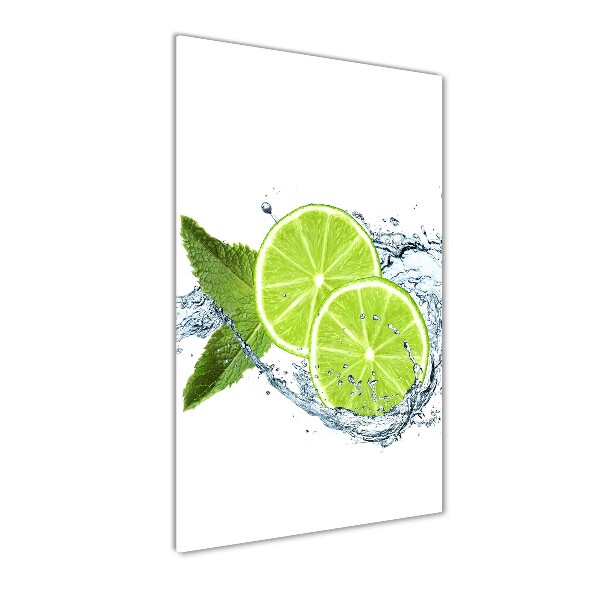 Print on a a glass Lime