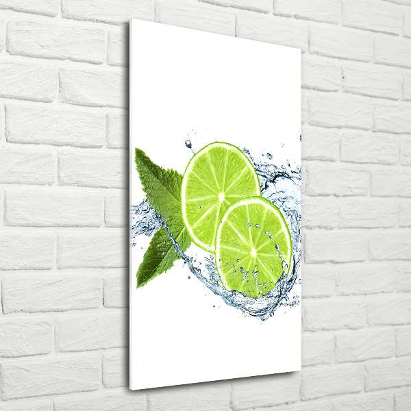 Print on a a glass Lime