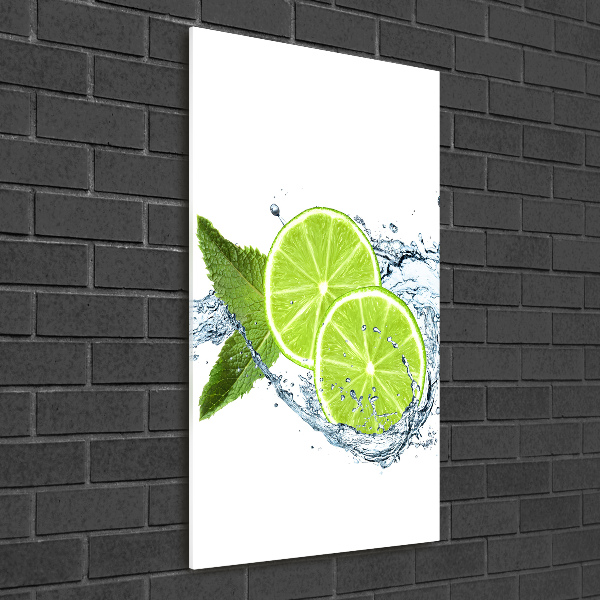 Print on a a glass Lime