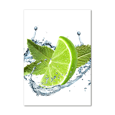 Print on a a glass Lime