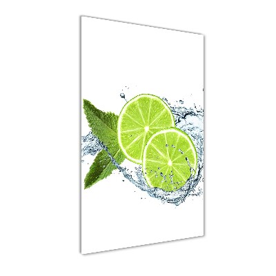 Print on a a glass Lime