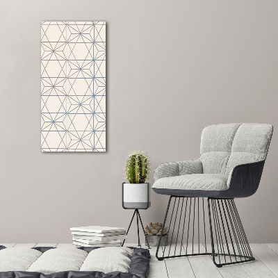 Glass wall art Geometric background