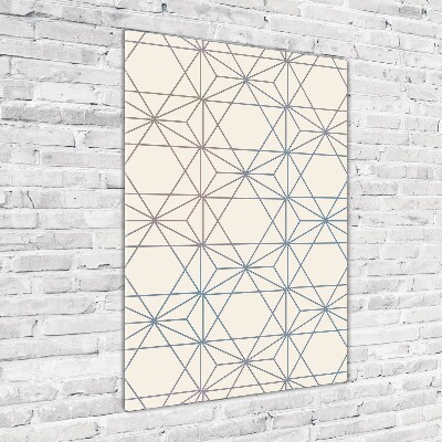 Glass wall art Geometric background