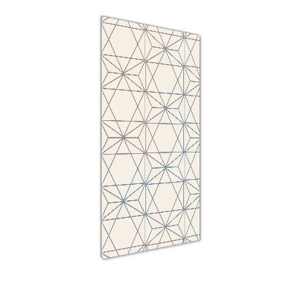 Glass wall art Geometric background